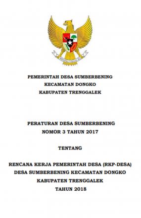 RKPDes DESA SUMBERBENING TAHUN 2018